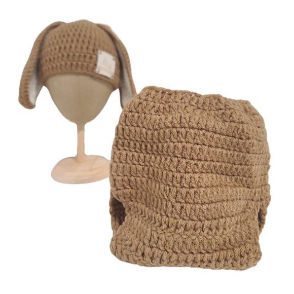 Napier Bunny Ear Knit Hat and Diaper Cover - Picture 5 of 6